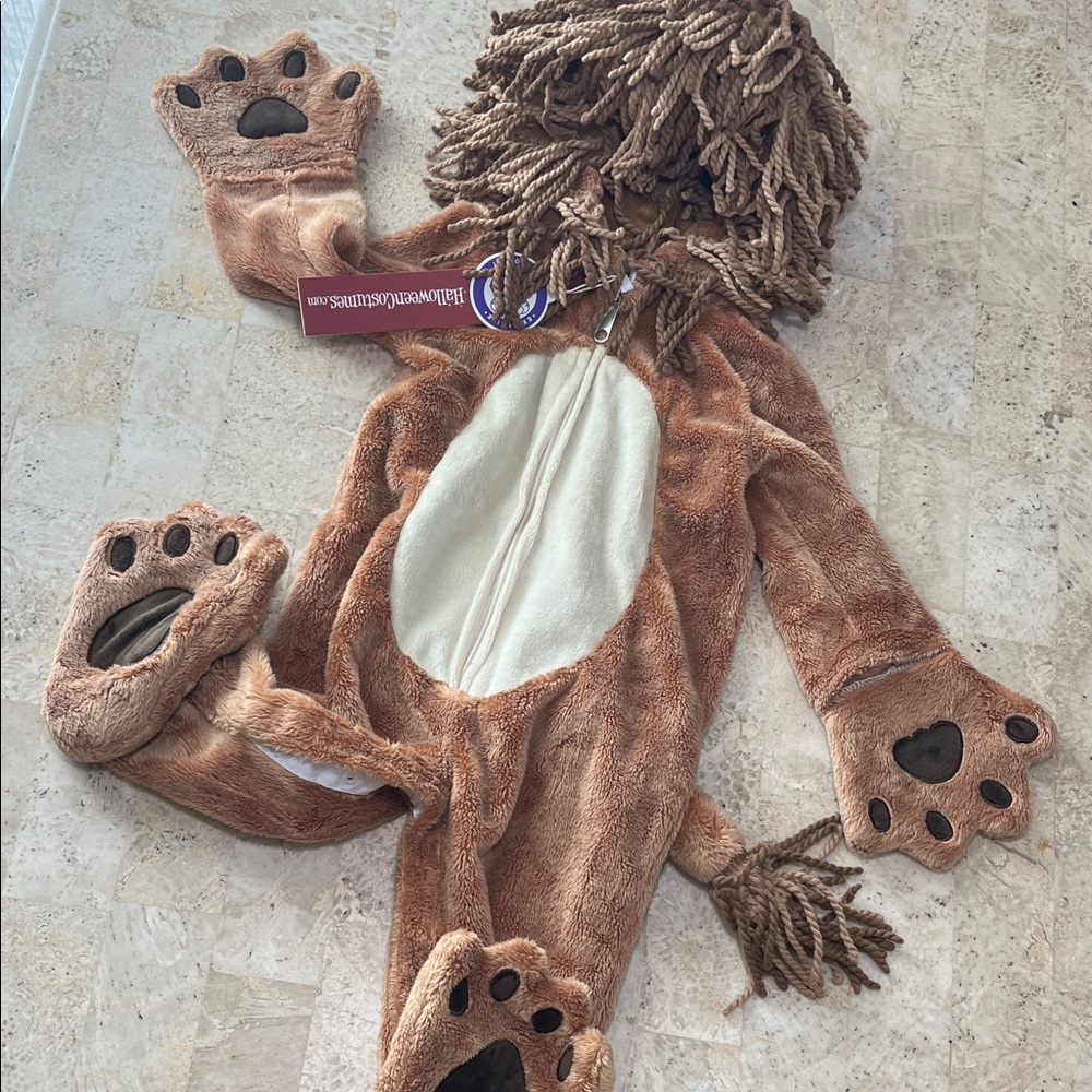 Baby Plush Lion Costume with Mane and Paws 3-6 Good quality